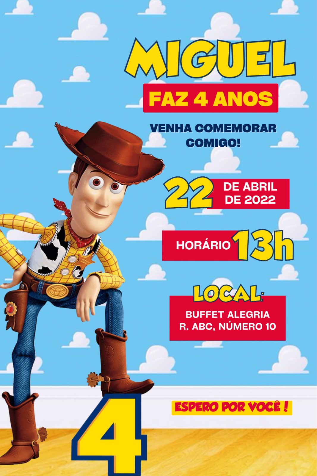 Convite Toy Story