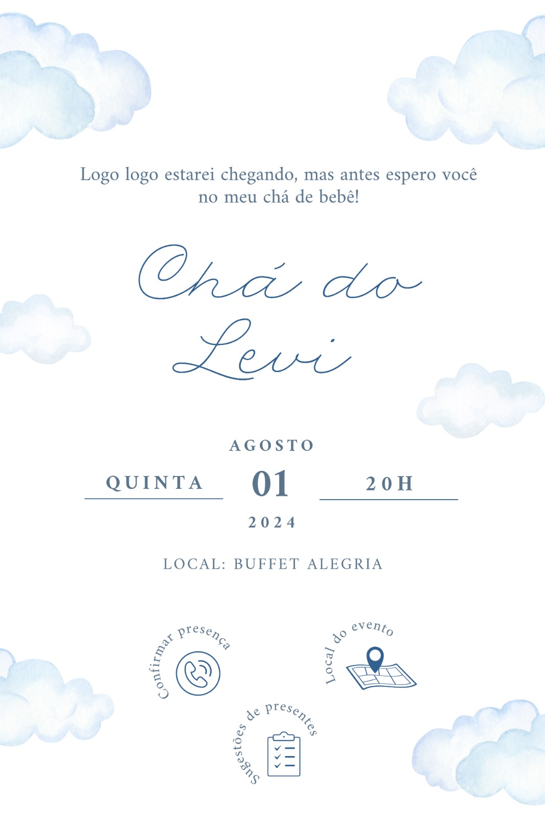 Convite Chá de Bebê